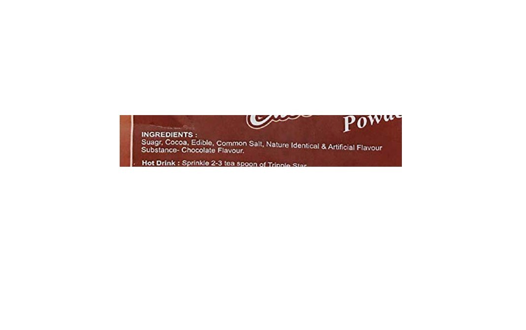 Tripple Star Drinking Chocolate Powder    Pack  500 grams